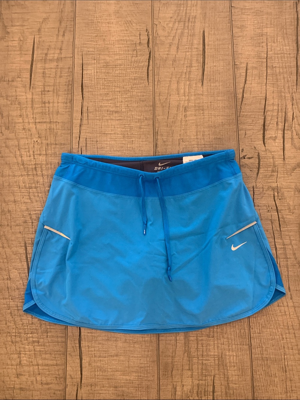 Nike Bright Blue Athletic Skort with Drawstring